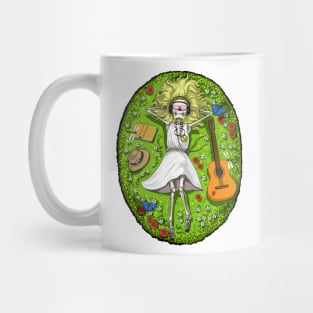 Hippie Skeleton Chilling Mug